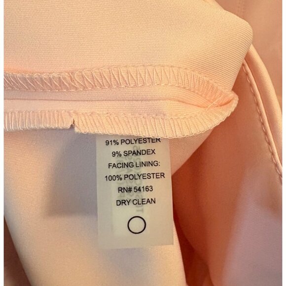 Tommy Hilfiger Sleeveless Pink Scuba Sheath Dress Size 14 Full Zip Pockets - Picture 6 of 7